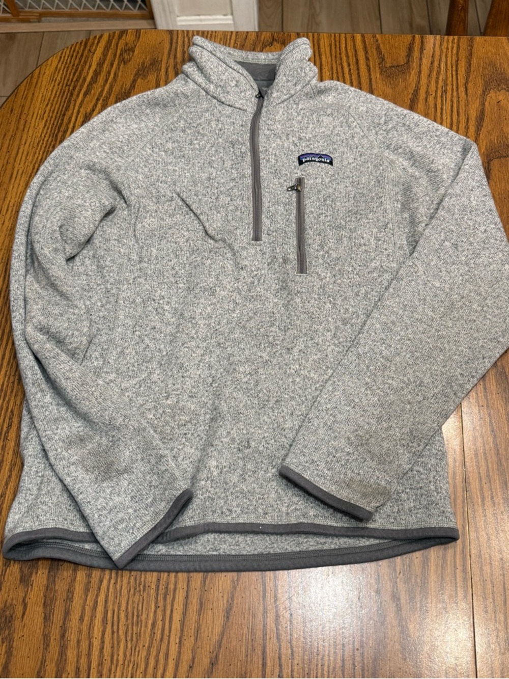 Patagonia Better Sweater 1/4 Zip Fleece Gray Medium Pullover Jacket
